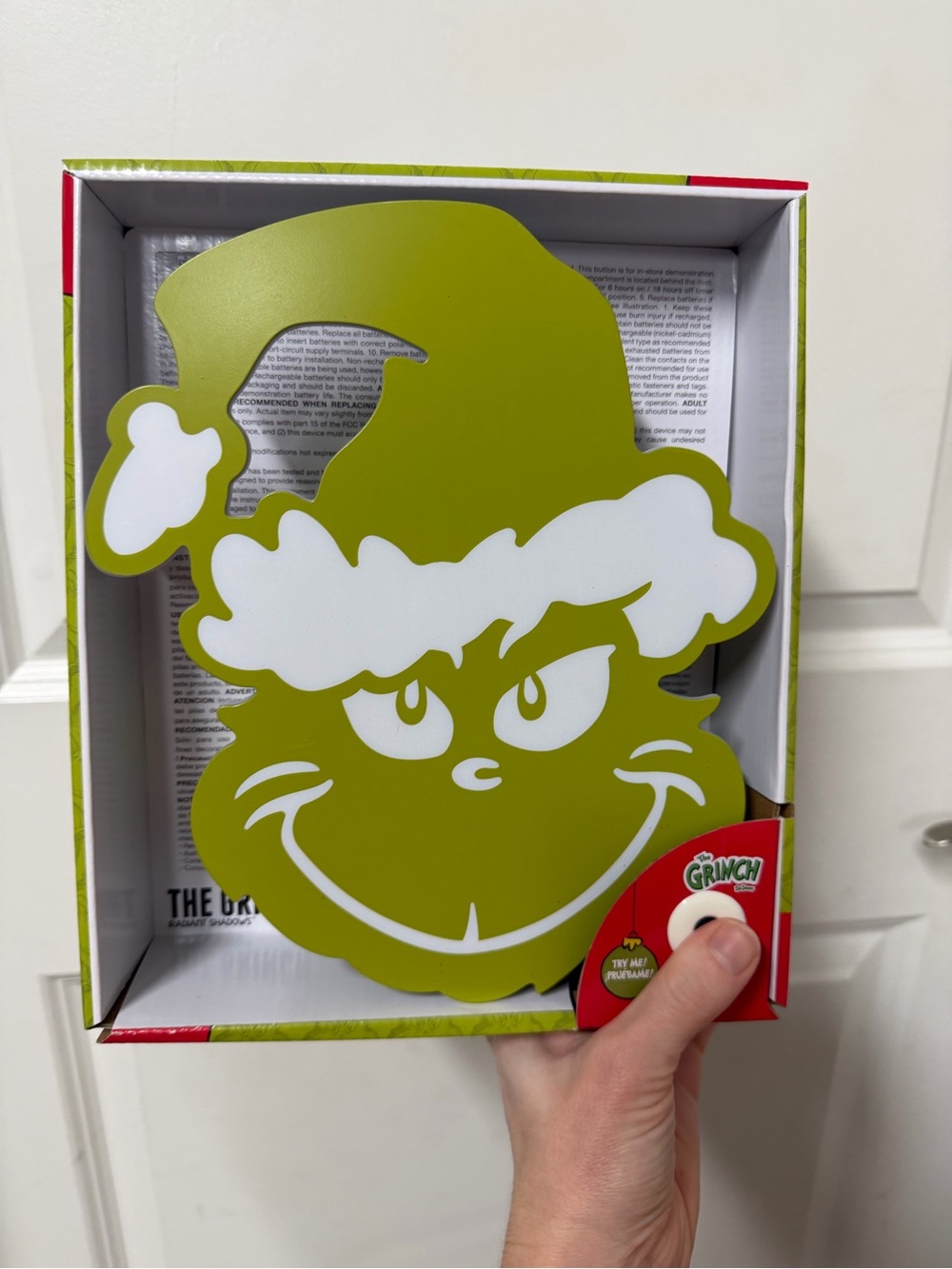 Grinch Holiday Wall Decor Light Up
